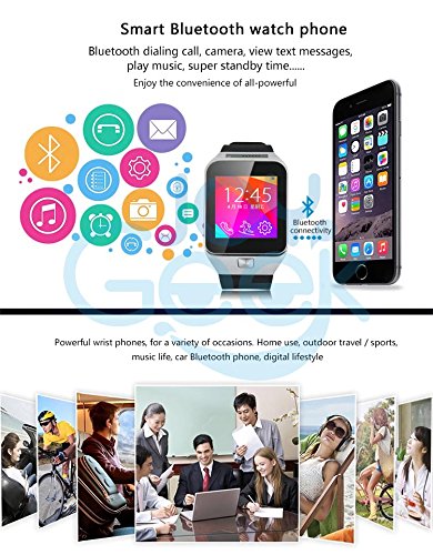 Smart-WatchJoyGeek-All-in-1-Bluetooth-Watch-Phone-Mate-With-13MP-CameraSupport-SIM-TF-Card154-Inch-Touch-Screen-For-iOS-Apple-iPhone-and-Android-SmartPhonesBlack-0-0