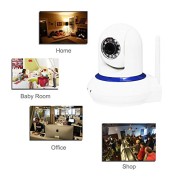 Smartiscam-Megapixel-Wireless-720P-HD-Wi-Fi-IP-Camera-QR-Code-Scan-Smartphone-WPS-Easy-Setup-Home-Remote-Surveillance-Monitoring-System-with-Two-way-Talk-30ft-Night-Vision-APP-Smooth-PT-Control-white-0-2