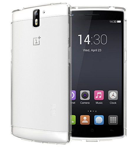 TUDIA-Ultra-Slim-LITE-TPU-Bumper-Protective-Case-for-OnePlus-One-Smartphone-Frosted-Clear-0