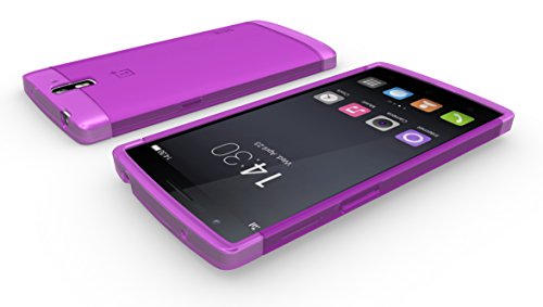 TUDIA-Ultra-Slim-LITE-TPU-Bumper-Protective-Case-for-OnePlus-One-Smartphone-Purple-0-1