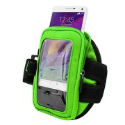 VanGoddy-FULL-360-Protect-Armband-Pouch-w-Key-ID-Card-Pocket-LIME-GREEN-for-OnePlus-One-Smartphone-0-1