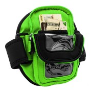 VanGoddy-FULL-360-Protect-Armband-Pouch-w-Key-ID-Card-Pocket-LIME-GREEN-for-OnePlus-One-Smartphone-0-3