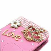 Vandot-3-in1-Accessory-Set-Cover-Phone-Case-for-SmartPhone-Apple-iPhone-6-Plus-55-inch-3D-Bling-Rhinestone-Flip-Leather-Skin-Cover-Pouch-Glitter-Magnet-PU-flower-diamond-LOVE-Flip-Case-Camellia-Diamon-0-1