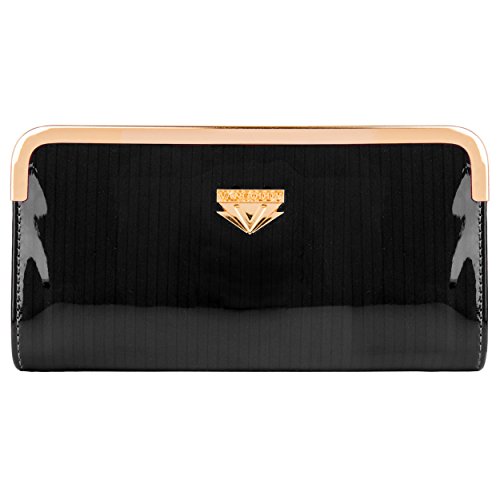 Vangoddy-Zippy-Lady-Wallet-Clutch-with-Detachable-Chain-Wristlet-for-Smartphones-Retail-Packaging-Black-0-1