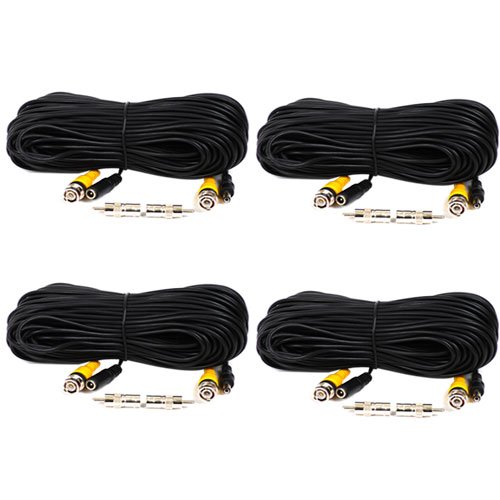 VideoSecu-4-Pack-100ft-Feet-BNC-Video-Power-Cables-Pre-made-All-in-One-Security-Camera-Extension-Wires-Cords-with-Free-BNC-RCA-Connectors-for-CCTV-DVR-Home-Surveillance-System-C18-0