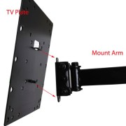 VideoSecu-Tilt-Swivel-Low-profile-19-TV-Wall-Mount-Bracket-for-most-23-37-some-LED-up-to-42-with-VESA-200×200-200×100-100×100-LCD-LED-Plasma-TV-or-Monitor-Articulating-arm-20-extension-3KB-0-4