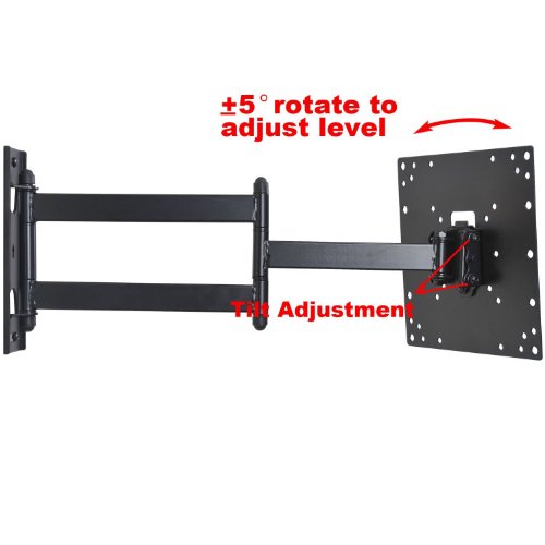 VideoSecu-Tilt-Swivel-Low-profile-19-TV-Wall-Mount-Bracket-for-most-23-37-some-LED-up-to-42-with-VESA-200×200-200×100-100×100-LCD-LED-Plasma-TV-or-Monitor-Articulating-arm-20-extension-3KB-0-7