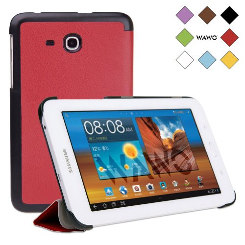 WAWO-Samsung-Tab-3-Lite-70-Inch-Tablet-Fold-Case-Cover-red-0