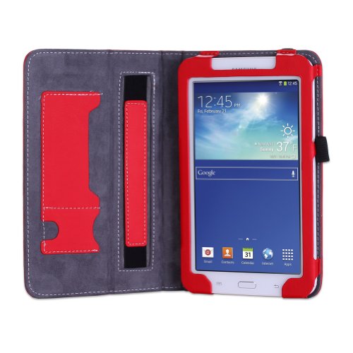 WAWO-Samsung-Tab-3-Lite-70-Inch-Tablet-Folio-Case-Cover-red-0-1