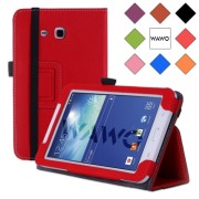 WAWO-Samsung-Tab-3-Lite-70-Inch-Tablet-Folio-Case-Cover-red-0