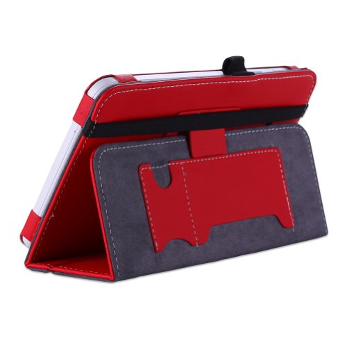 WAWO-Samsung-Tab-3-Lite-70-Inch-Tablet-Folio-Case-Cover-red-0-3