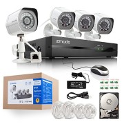 Zmodo-4CH-720p-HD-Simplified-PoE-NVR-Outdoor-Indoor-Day-Night-IR-CUT-Motion-Detection-Push-Alerts-Home-Video-Surveillance-Security-Camera-System-w-1TB-Hard-Drive-Remote-Access-in-Seconds-Free-APP-3-Ye-0-0