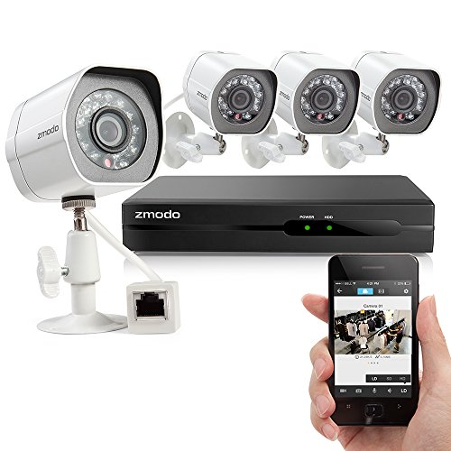 Zmodo-4CH-720p-HD-Simplified-PoE-NVR-Outdoor-Indoor-Day-Night-IR-CUT-Motion-Detection-Push-Alerts-Home-Video-Surveillance-Security-Camera-System-w-1TB-Hard-Drive-Remote-Access-in-Seconds-Free-APP-3-Ye-0