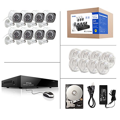 Zmodo-8-Channel-720p-HD-Simplified-PoE-NVR-P2P-High-DefinitionOutdoor-Indoor-Built-in-IR-CUT-Video-Surveillance-Home-Video-Stable-Security-Camera-System-w-1TB-Hard-Drive-QR-Code-Scan-t-Remote-View-in–0-0