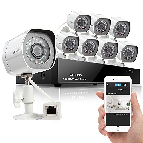 Zmodo-8-Channel-720p-HD-Simplified-PoE-NVR-P2P-High-DefinitionOutdoor-Indoor-Built-in-IR-CUT-Video-Surveillance-Home-Video-Stable-Security-Camera-System-w-1TB-Hard-Drive-QR-Code-Scan-t-Remote-View-in–0