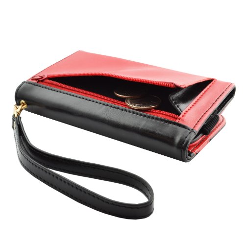 caseen-ViVi-Womens-Smartphone-Wallet-Clutch-Wristlet-Case-RedBlack-for-Apple-iPhone-6-Plus-Samsung-Galaxy-S6-S6-Edge-Note-4-Edge-3-2-II-Google-Nexus-6-Galaxy-S5-Active-HTC-One-M9-EYE-M8-Sony-Xperia-Z3-0-3