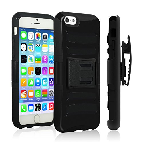 iPhone-6-Plus-CaseVAKOO-iPhone-6-Plus-Belt-Clip-3-in-1-Combo-Holster-Case-Set-Shockproof-Drop-Proof-Heavy-Duty-Rugged-Soft-Silicone-Dual-Layer-Armor-Stand-Case-with-Locking-Belt-Swivel-Clip-Viewing-Ki-0