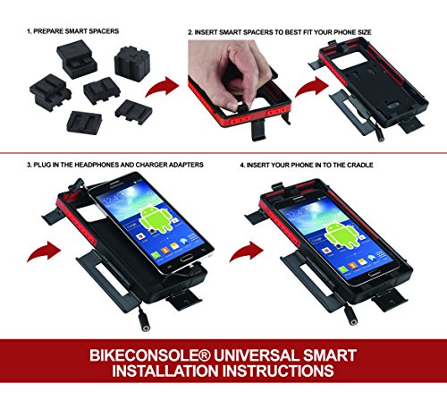 BikeConsole-SMART-4-Waterproof-Shock-Protected-Universal-Smartphone-Hard-Case-Bike-Mount-Holder-screens-43-52-Blackberry-Z-HTC-One-Google-Nexus-LG-Lumia-Moto-X-Droids-Galaxy-more-0-6