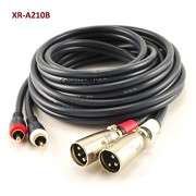 CablesOnline-10ft-2-XLR-3C-Male-to-2-RCA-Male-Professional-Premium-Grade-Stereo-Audio-Cable-w-XLR-Nickel-Plated-Connectors-XR-A210B-0