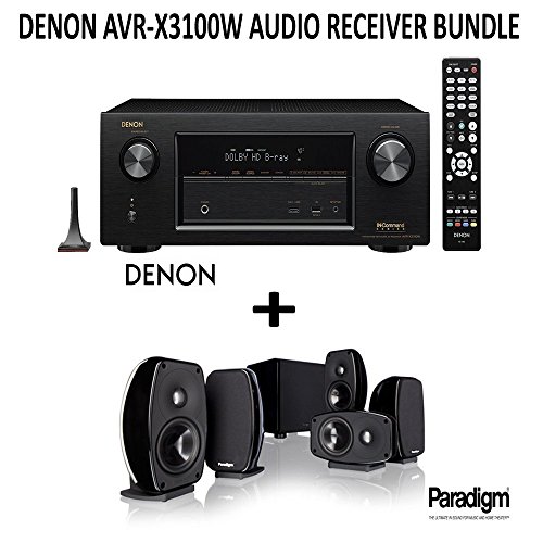 Denon-AVR-X3100W-Bundle-72-Channel-Full-4K-Ultra-HD-AV-Receiver-with-Bluetooth-and-Wi-Fi-Paradigm-Cinema-100-Home-Theater-System-0