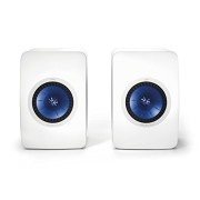 KEF-LS50-Mini-Monitor-Speaker-Gloss-WhiteElectric-Blue-Pair-0-1