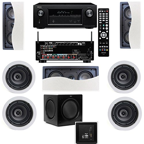 Klipsch-R-2502-W-II-In-Wall-Speaker-LCR-71-Denon-AVR-X2100W-72-0