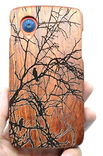 LG-Google-Nexus-5-Wood-Case-Rose-Wood-Tree-Premium-Quality-Natural-Wooden-Case-for-your-Smartphone-and-Tablet-by-VolksRoseTM-0