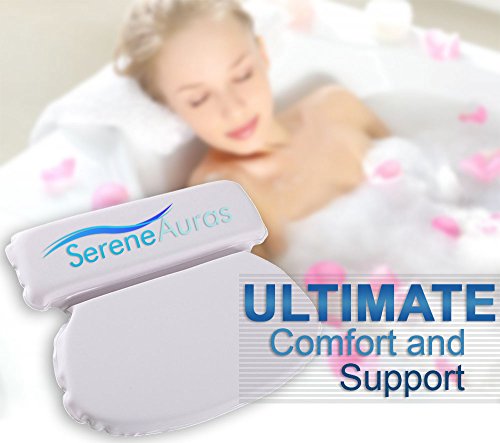 Serene-Auras-Luxury-Bath-Pillow-Premium-Comfort-and-Support-for-the-Head-Neck-and-Shoulders-Lightweight-and-Durable-Perfect-for-Jacuzzi-Bathtub-Hot-Tub-or-Spa-Seven-Suction-Cups-for-Safe-and-Secure-Re-0-3