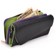 Universal-cellphone-holder-clutch-bonus-removable-wristlet-strap-included-blackpurple-desirable-fit-for-OnePlus-One-0-2