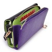 Universal-cellphone-holder-clutch-bonus-removable-wristlet-strap-included-blackpurple-desirable-fit-for-OnePlus-One-0-3