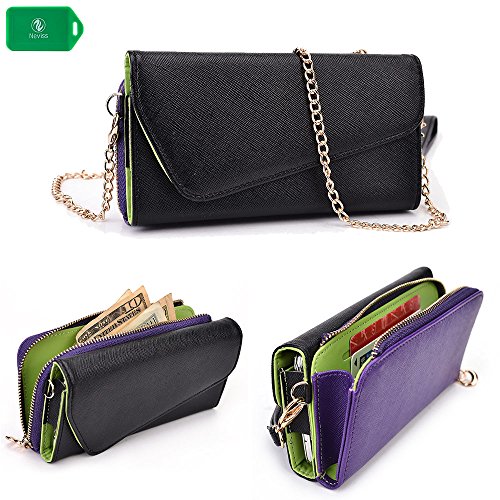 Universal-cellphone-holder-clutch-bonus-removable-wristlet-strap-included-blackpurple-desirable-fit-for-OnePlus-One-0