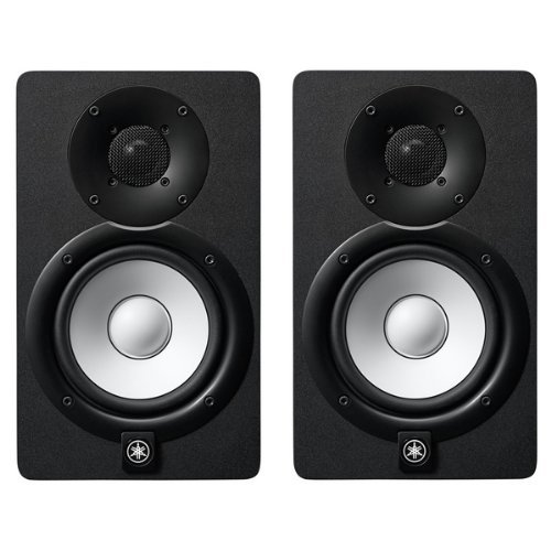 Yamaha-HS5-Powered-Studio-Monitor-Pair-with-XLR-Cables-Insolation-Monitor-PAD-and-Speaker-Stands-0-0