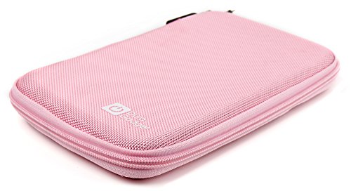 DURAGADGET-Pink-7-Shock-Absorbing-Hard-EVA-Shell-Case-for-NEW-TomTom-GO-610-Tomom-GO-6100-Satnav-With-Internal-Elasticated-Velcro-Strap-Netted-Accessory-Pocket-0-0