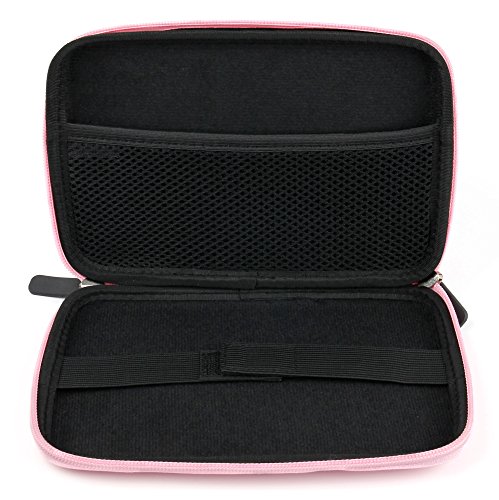 DURAGADGET-Pink-7-Shock-Absorbing-Hard-EVA-Shell-Case-for-NEW-TomTom-GO-610-Tomom-GO-6100-Satnav-With-Internal-Elasticated-Velcro-Strap-Netted-Accessory-Pocket-0-2