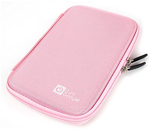 DURAGADGET-Pink-7-Shock-Absorbing-Hard-EVA-Shell-Case-for-NEW-TomTom-GO-610-Tomom-GO-6100-Satnav-With-Internal-Elasticated-Velcro-Strap-Netted-Accessory-Pocket-0-3