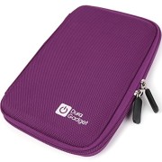 DURAGADGET-Purple-7-Shock-Absorbing-Hard-EVA-Shell-Case-for-NEW-TomTom-GO-610-Tomom-GO-6100-Satnav-With-Internal-Elasticated-Velcro-Strap-Netted-Accessory-Pocket-0-5