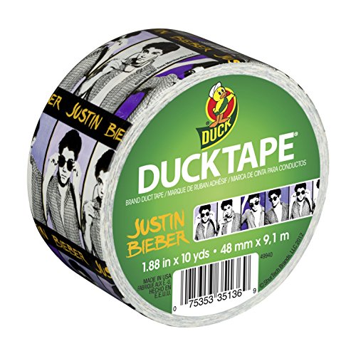 Duck-Brand-281513-Justin-Bieber-Printed-Duct-Tape-188-Inches-x-10-Yards-Single-Roll-0