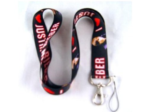 I-Love-Justin-Bieber-Lanyard-Keychain-Holder-0