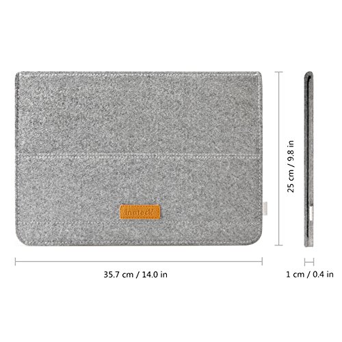 Inateck-129-iPad-Pro-133-Inch-MacBook-Air-Pro-Retina-Sleeve-Case-Cover-Ultrabook-Netbook-Laptop-Bag-Tablet-PC-Sleeve-with-Stand-Function-for-MacBook-and-iPad-Gray-0-4