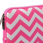 Laptop-Sleeve-Mosiso-Chevron-Rose-Red-Canvas-Fabric-Case-Cover-for-129-iPad-Pro-133-Inch-Laptop-Notebook-MacBook-Air-MacBook-Pro-With-bonus-case-for-MacBook-charger-or-Magic-Mouse-0-3