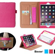 iPad-Pro-Case-Bovon-Folio-Premium-PU-Leather-Stand-Case-Cover-with-Auto-Wake-Sleep-Feature-Elastic-Strap-Card-Slots-Note-Holder-for-Apple-iPad-Pro-2015-Release-Pink-0