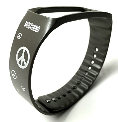 Samsung-Galaxy-Gear-Fit-Black-Silver-Limited-Edition-By-MOSCHINO-Gray-and-Features-Silver-Peace-Signs-Retail-Packing-0-0