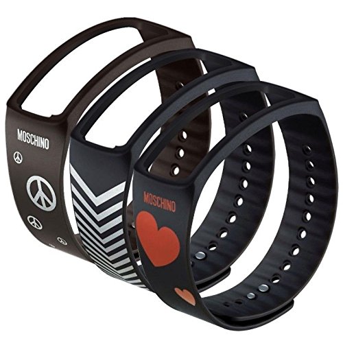 Samsung-Galaxy-Gear-Fit-Black-Silver-Limited-Edition-By-MOSCHINO-Gray-and-Features-Silver-Peace-Signs-Retail-Packing-0-5