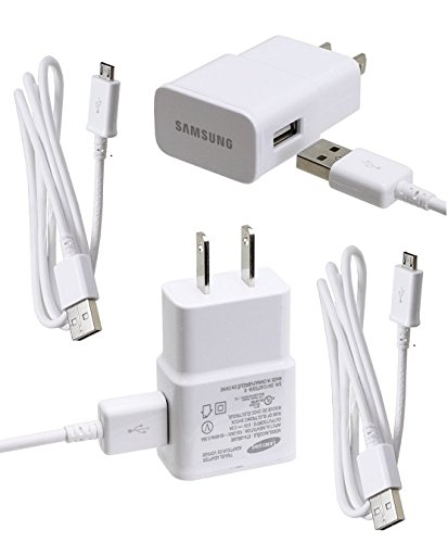 Samsung-OEM-2-Amp-Adapter-with-5-Feet-Micro-USB-Data-Sync-Charging-Cables-for-Galaxy-S2S3S4-ActiveNote-12-Non-Retail-Packaging-White-0-0